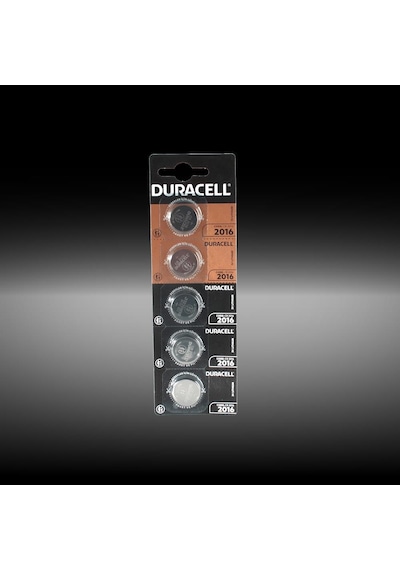 Duracell CR2016 Özel Lityum Düğme Pil 3V 5'li Paket