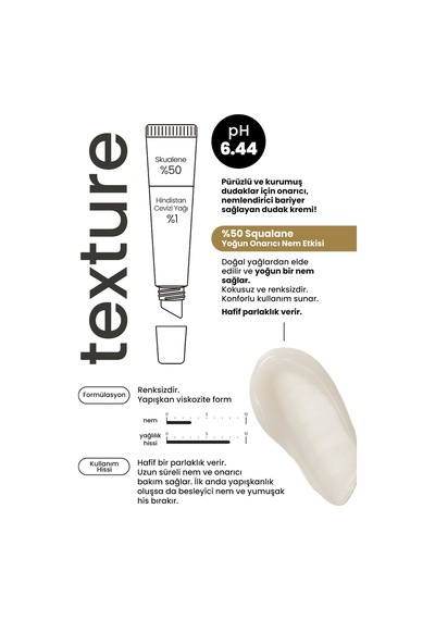 Derma Factory %50 Squalane İçeren Yoğun Nemlendirici ve Onarıcı Dudak Kremi Derma Factory Lip Essence