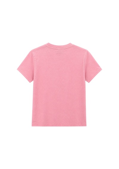 Mixray 2100 Kadın Slim Fit Bisiklet Yaka Soft Basic T-shirt Pembe