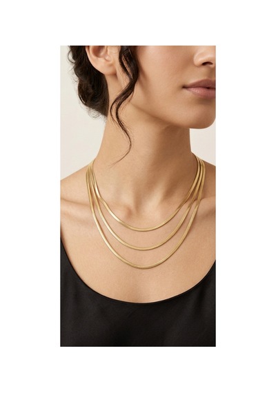 Xuping 14k Gold Renk Kararmaz Kolye Xp Damgalı Krem - 903771854 Krem