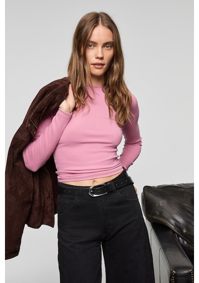 Grımelange Grıgros Kadın Esnek Kumaşlı Vücuda Oturan Slim Fit Uzun Kollu Lila T-shirt Lila Grımelange Grıgros Kadın Esnek Kumaşlı Vücuda Oturan Slim Fit Uzun Kollu Lila T-shirt Lila