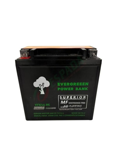 Evergreen Ytx12-sla Kuru Akü 12v10ah Honda Foresıght 250 Pıaggıo X7 X8 X-evo 250 Hyosung Gt250-r Daelım S3