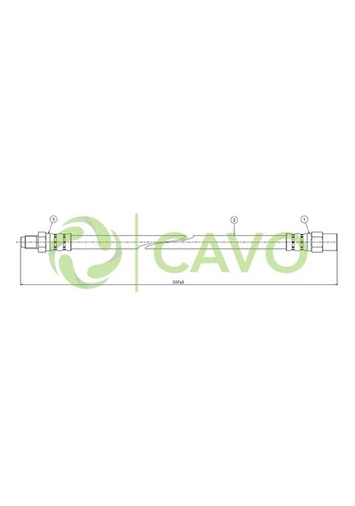 CAVO C800143A Fren Hortumu Ön Scirocco 75-78