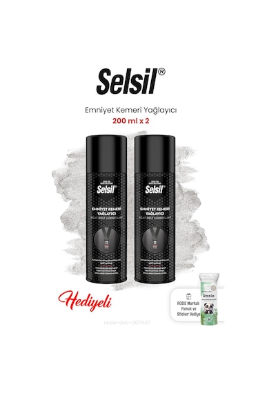 Selsil Emniyet Kemeri Yağlayıcı 2 Adet 200 Ml Ve Rosıe