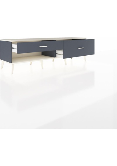 Hyperion Tv Ünitesi 2 Çekmeceli 176x44x51 Antrasit-aytaşı/antrasit Aytası/antrasıt Hyperion Tv Ünitesi 2 Çekmeceli 176x44x51 Antrasit-aytaşı/antrasit Aytası/antrasıt