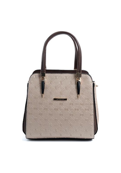 Silver Polo Sp1136 Kadın El Çantası Logolu Nut-kahve