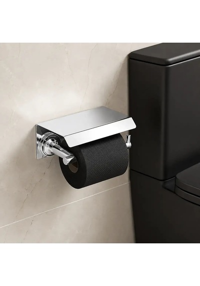 System Hoop Kapaklı Tuvalet Kağıtlığı Krom Renk Ba1003 011 Cr Çok Renkli