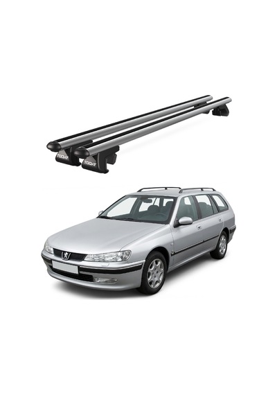 Venüs Peugeot 406 Station Wagon 1999-2005 Uyumlu Gri Ara Atkı Port Bagaj Tavan Barı