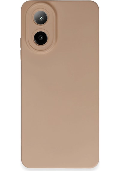 Uray Store Oppo A38 Kılıf Nano İçi Kadife Silikon - Pudra