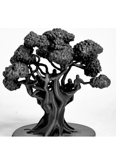 Ağaç Figürlü Dekoratif Obje - 12 Cm 12 X 12