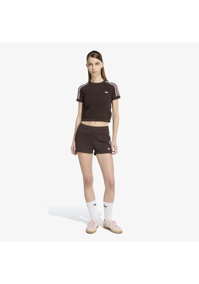 Adidas Crochet Tee Kadın Kahverengi T-shirt Kc6480