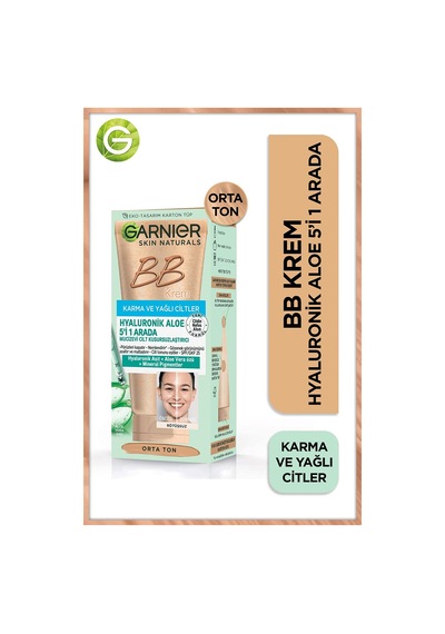 Garnier BB Krem Karma ve Yağlı Cilt Medium 40 ML
