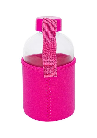 Biggdesign Moods Up Loved Neopren Kılıflı Cam Matara 600 Ml Pembe