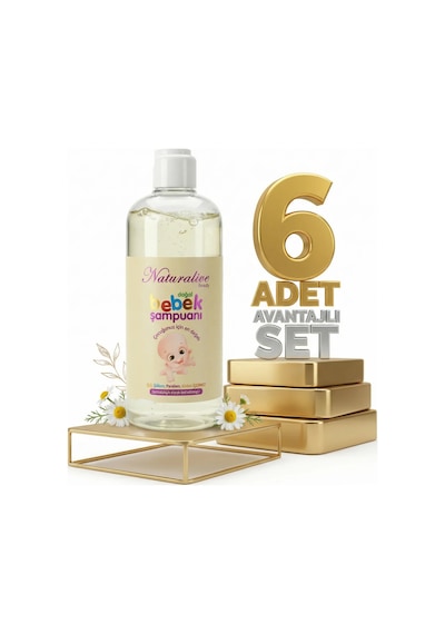 Naturalive Bebek Şampuanı 6x500 Ml