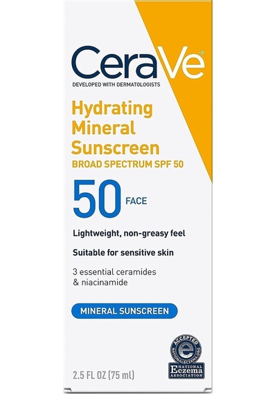 Cerave Nemlendirici ve Mineralli Yüz Güneş Koruyucu Losyon SPF50+ 75 ML