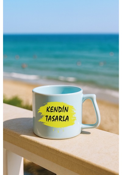 Kendin Tasarla Bardak - Kişiye Özel Bardak Satıya Sor Tam Mavi2