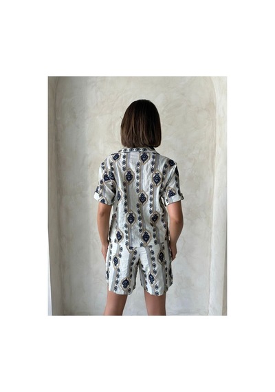 Verymoda Nakışlı Şort D2864 Taş