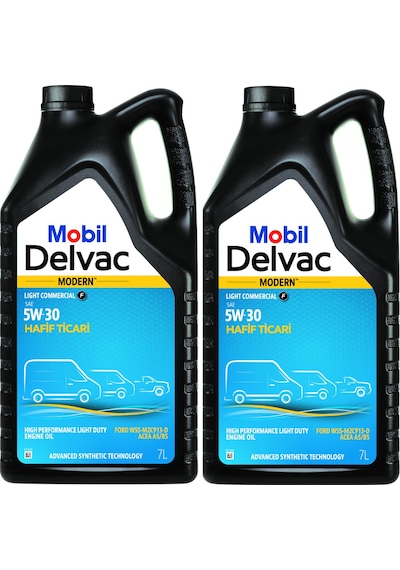 Mobil Delvac Modern LC Ford 5W-30 Hafif Ticari Motor Yağı 2 x 7 L