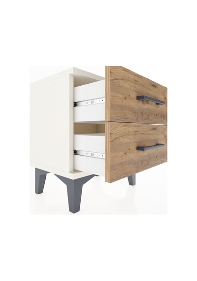 Arges Komodin 2 Çekmeceli 44x30x48 Aytaşı-çam Aytaşı