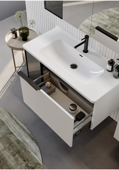Orka Pure 80 Alt Modül + Lavabo Mat Beyaz Diğer