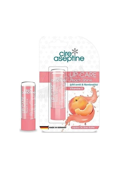 5 Adet Cire Aseptine Dudak Kremi Peach Shine 4,5 Gr