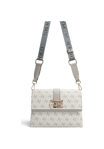 Silver & Polo Silver Polo A.gri - Gri Monogram Kadın Çapraz Çanta Sp1009