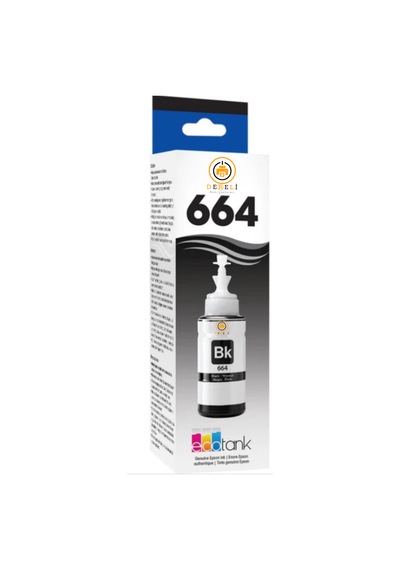 664  Uyumlu Siyah Mürekkep 2'li Set L110 L120 L130 L210 L220 L310 L355 L365 L382 L486 L565 2x70ml
