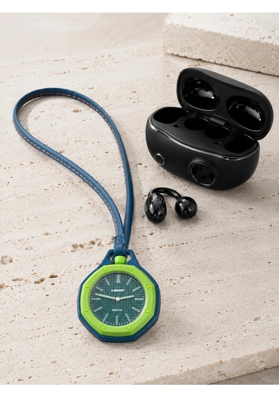 Mey İthalat Yeşil Çanta Charm Saat Ve Kablosuz Bluetooth Kulaklık İkili Kampanya Seti Günlük Kullanım