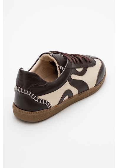 Luvishoes Luvi Shoes Perry Kahverengi Hakiki Deri Kadın Spor Ayakkabı Kahverengi