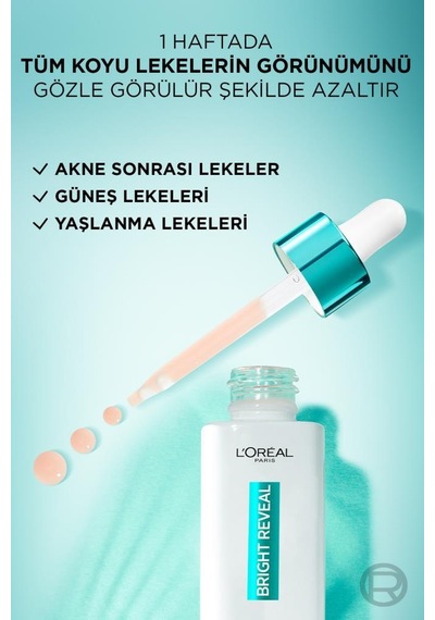 L'Oréal Paris Bright Reveal Koyu Leke Karşıtı Serum 30 ML + Revitalift Filler Dolgunlaştırıcı Tonik 200 ML