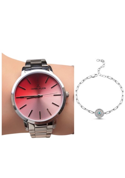 Daniel Klein Dk06255 Silver Kadın Kol Saati + Çelik Bileklik