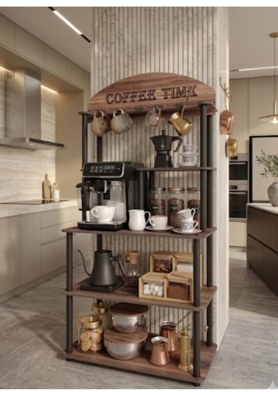 Kahve Köşesi Dolabı Çok Amaçlı Kitaplık 140x69x39 Cm Kahve Makinesi Standı, 1. Sınıf Mdf, Demonte Kolay Kurulum Ceviz Kahve Köşesi Dolabı Çok Amaçlı Kitaplık 140x69x39 Cm Kahve Makinesi Standı, 1. Sınıf Mdf, Demonte Kolay Kurulum Ceviz