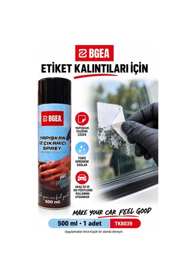 Bgea Bant Ve Etiket Sökücü 500 Ml Yapışkan İz Çıkarıcı Aerosol Sprey