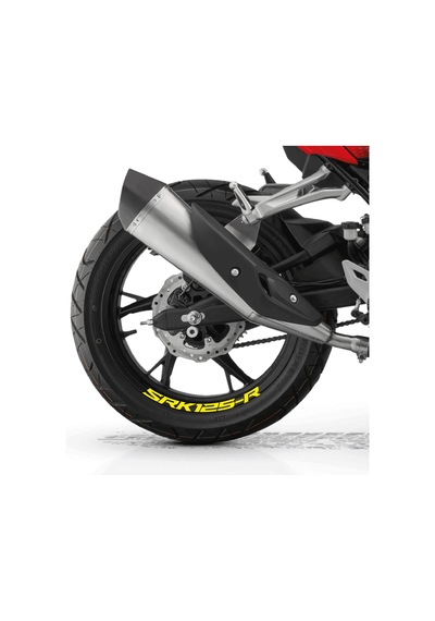 Rks Qj Motor Srk 125-r Motosiklet Jant İçi Sticker Etiket Modeli Sarı