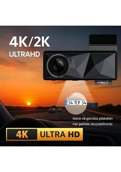 Mieco A11 Ön Ve Arka 4k Araç Kamerası Seti