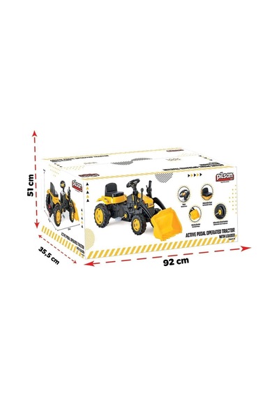07315 Actıve Traktör Kepçeli S17211721 Sarı