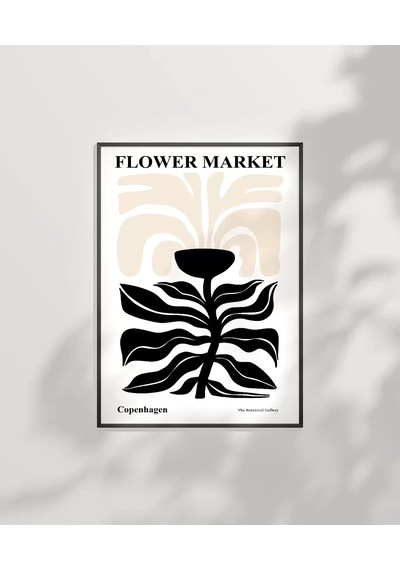 Çerçevesiz Poster White Copenhagen Flower