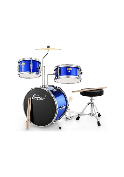 Eastar Eds-180be 14" 3-parça Çocuk Davulu Mirror Blue