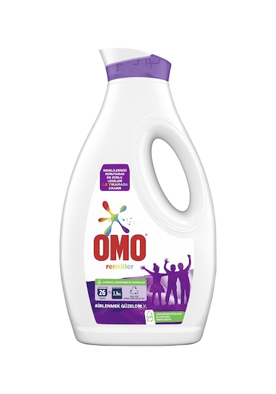 Omo 26 Yıkama Renkliler için Sıvı Deterjan 1690 ML