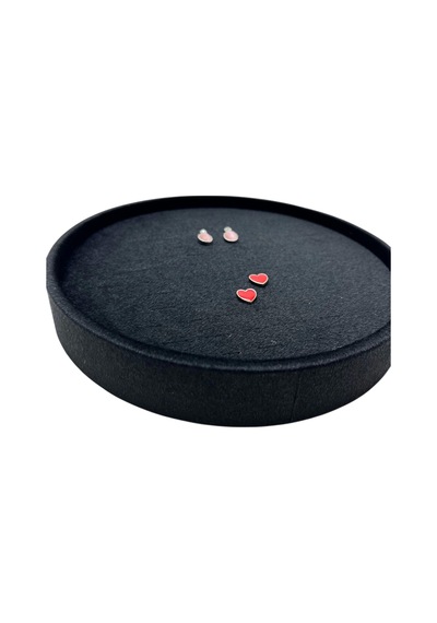 Silindir Model Süet Kumaş Gri Renk 20/20 Cm Batırmalı Küpe-piercing Tablası Siyah