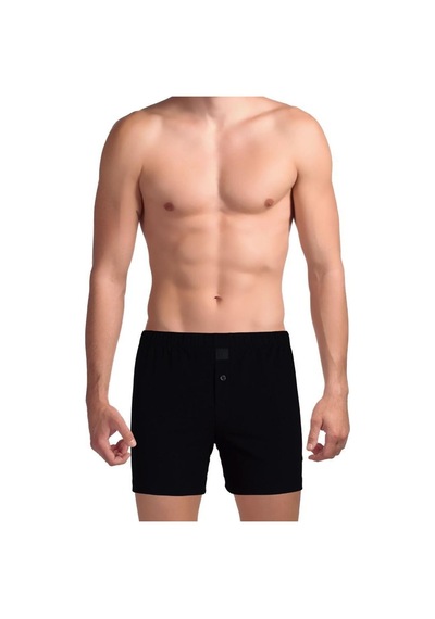 The Don Traditional Uzun Paçalı Erkek Boxer Siyah Renk