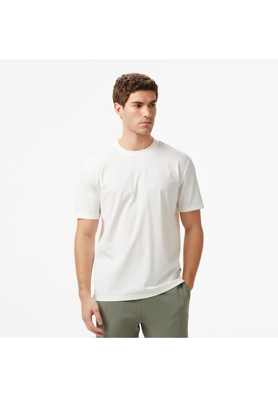 Nautica Erkek Ekru Regular Fit T-shirt Düz V57271t Krem