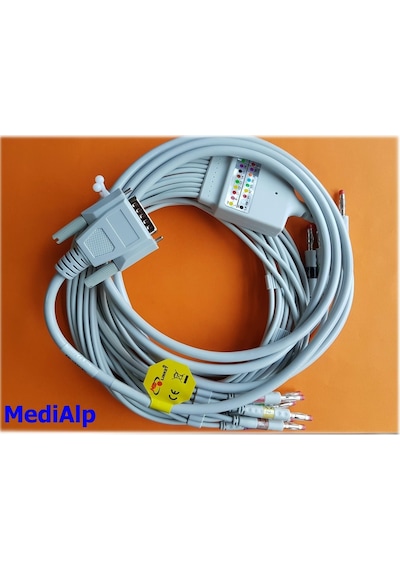 Ekg Kablosu 10 Lead Üniversal Tip Banana Uçlu (Tpu Kablo.1 Sinif)