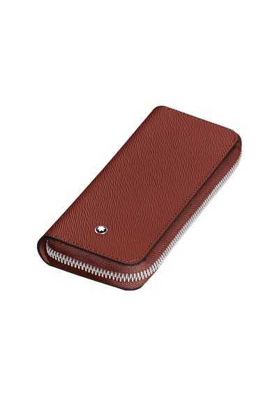 Montblanc Sartorial Deri Fermuarlı 2li Kalemlik 223093 Kırmızı