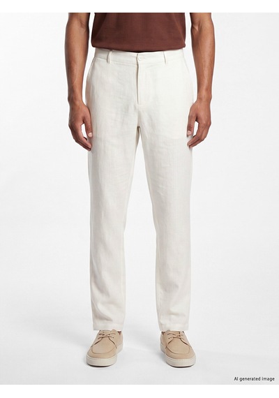 Lcw Vision Beyaz Regular Fit %100 Keten Erkek Pantolon