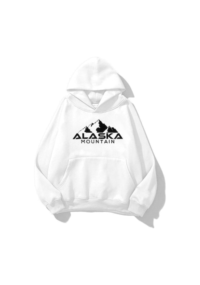 Startmore Unisex Alaska Sweatshirt Hoodie Beyaz Beyaz