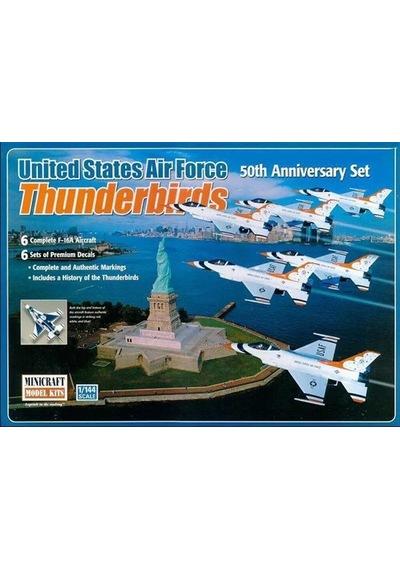 1/144 Airforce Thunderbirds-50th Anniversary Maketi, Mini Craft 20005