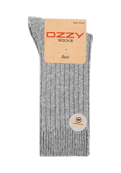 Ozzy Socks 5 Çift Kışlık Erkek Lambswool Yünlü Uyku Çorabı Çok Renkli