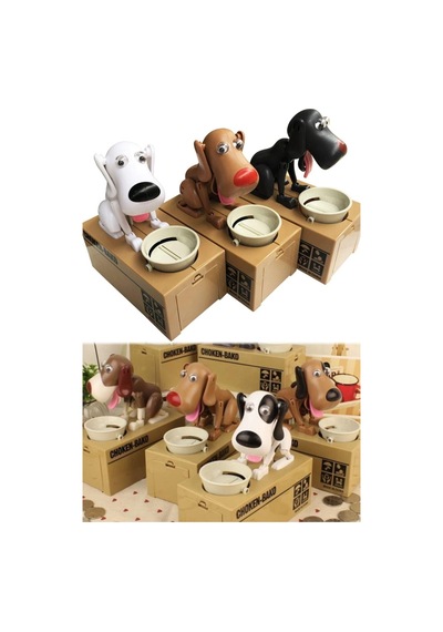 Choken Bako Para Yiyen Köpek Kumbara Dekoratif Siyah