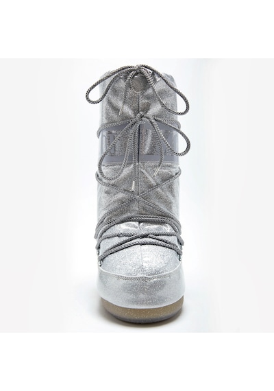 H001 Silver Bot Kar Kadın 80d1402850-h001 Moon Boot Icon Glitter Silver Gümüş